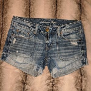 American eagle distressed shorts